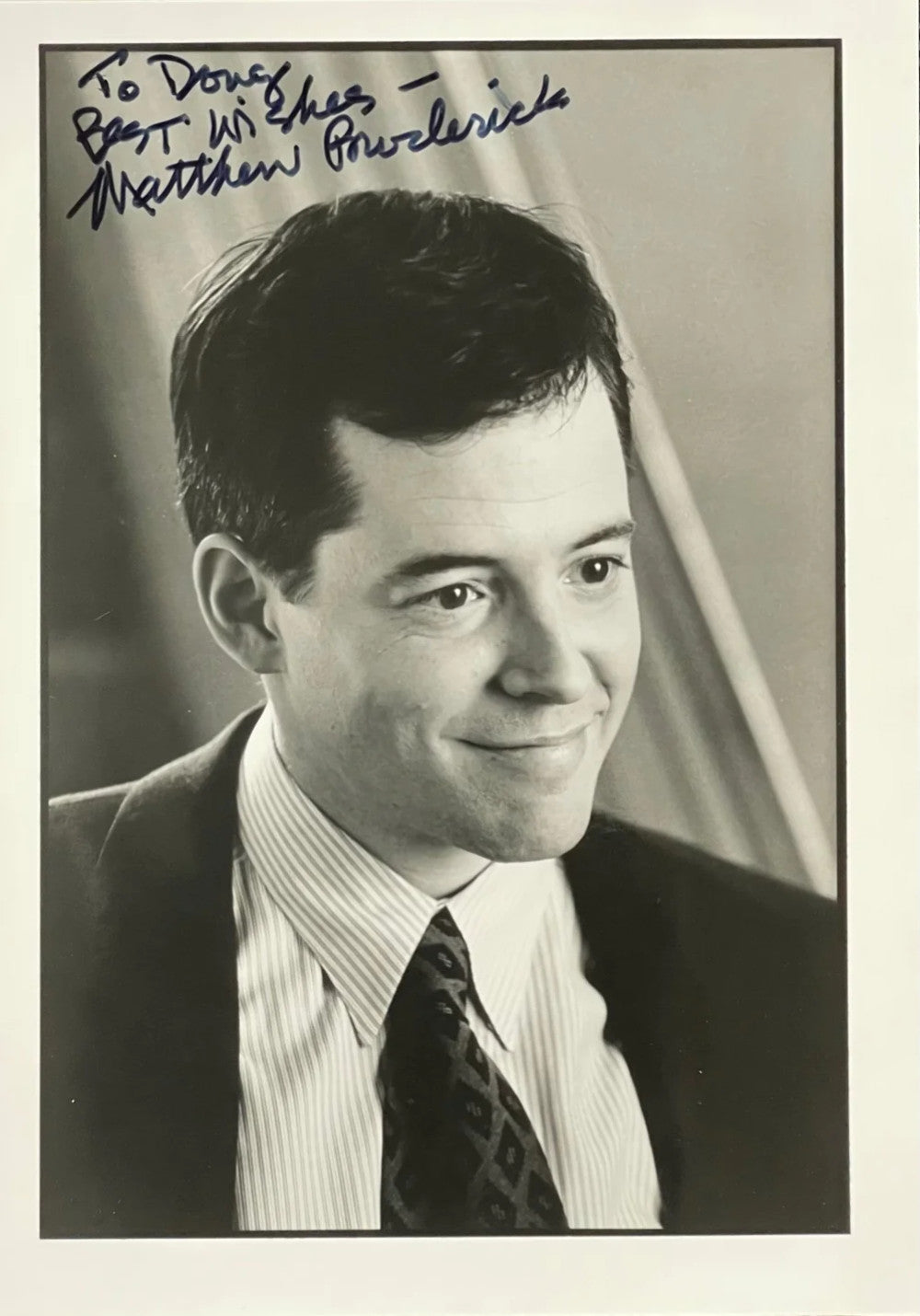 Matthew Broderick Autographed 5X7 Celebrity Photo (Jsa)