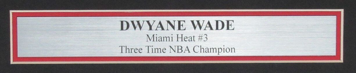 Dwyane Wade Autographed 11X14 Photo Miami Heat Framed Fanatics