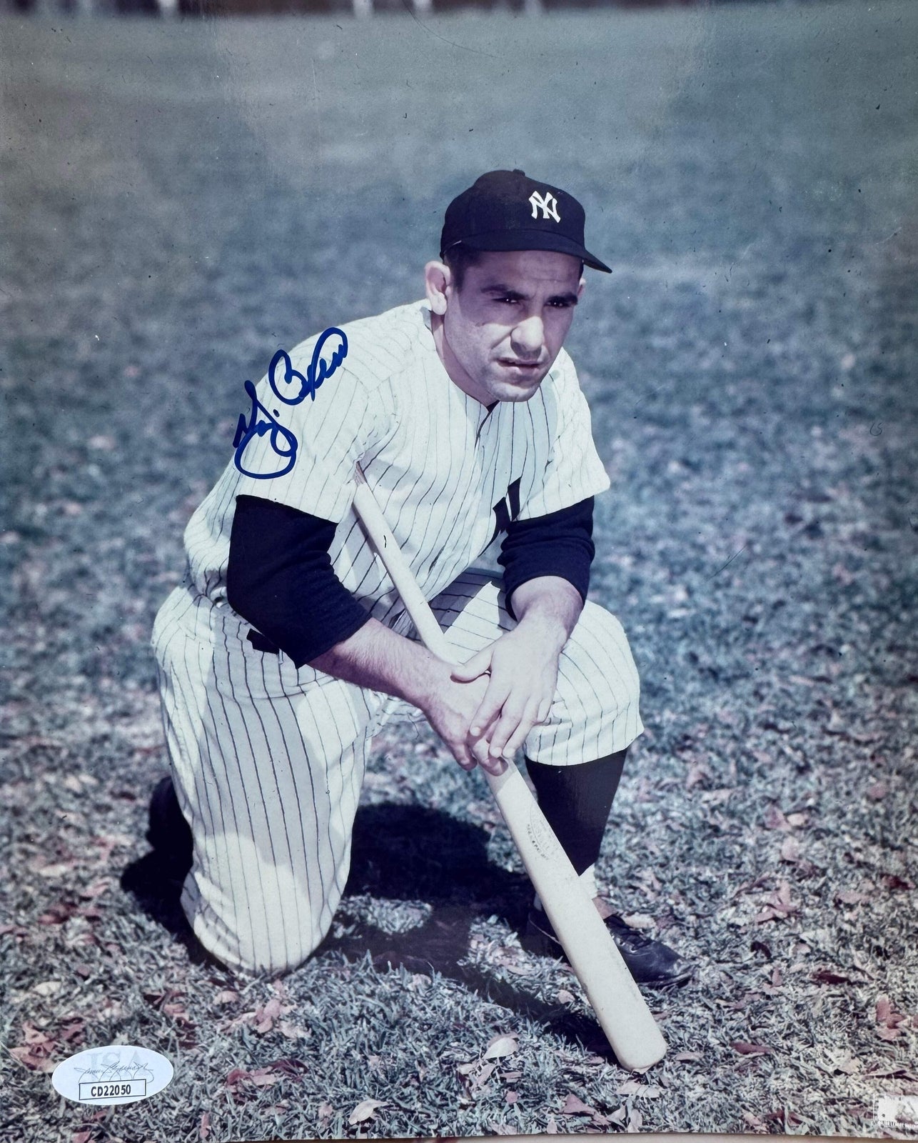 Yogi Berra Autographed 8X10 Baseball Photo (Jsa)