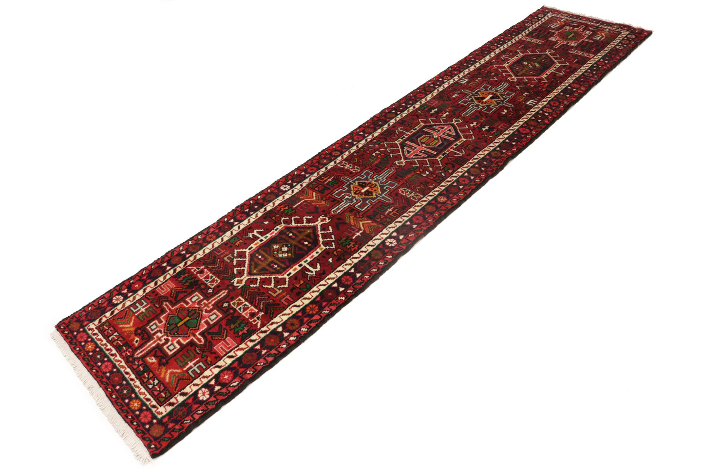 4'6X10 Ft Handmade Tribal Runner Rug Reindeer