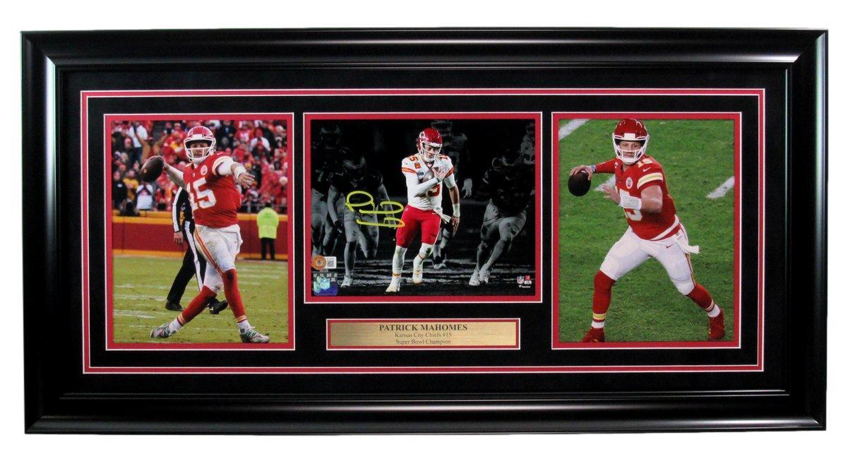 Patrick Mahomes Signed 8X10 Photo Collage Kc