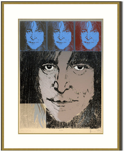 Ron Ronnie Wood - John Lennon 1989 Serigraph On