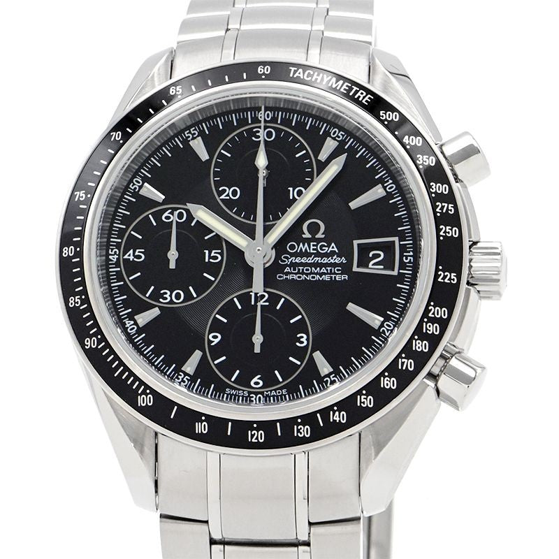 Omega Speed Master Date 3210.50.00 Black Case Size 40Mm Men'S Used Watch #4108