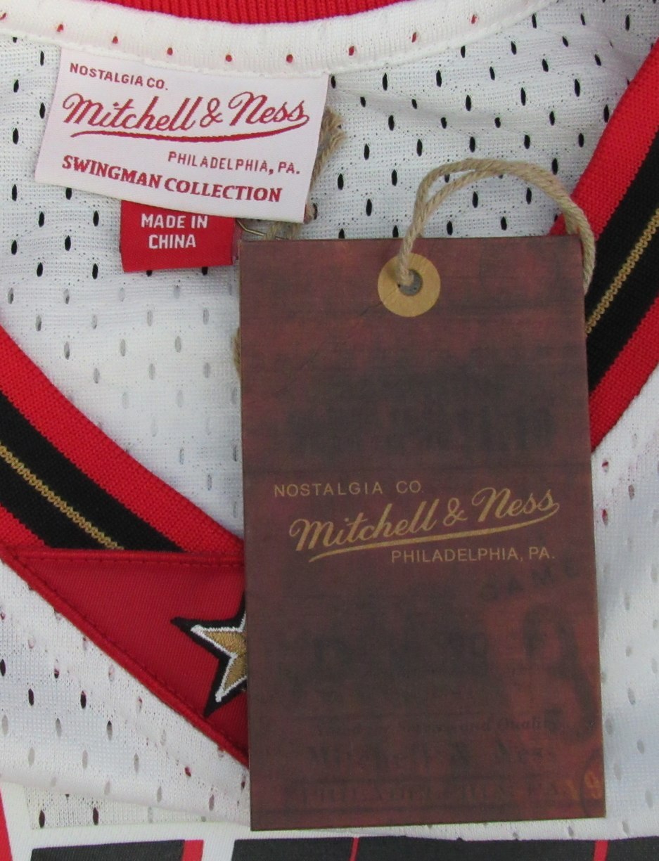 Allen Iverson Hof Autographed Black Mitchell &