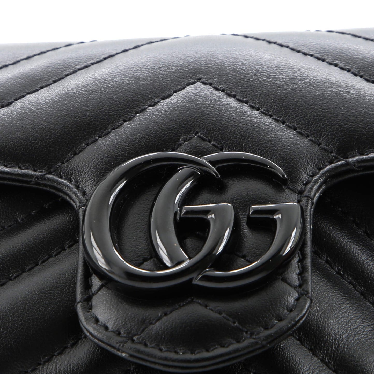 Gucci Gg Marmont Flap Belt Bag Matelasse Leather