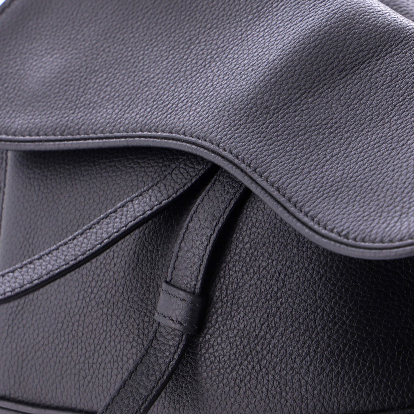 Christian Dior Saddle Crossbody Bag Leather Mini