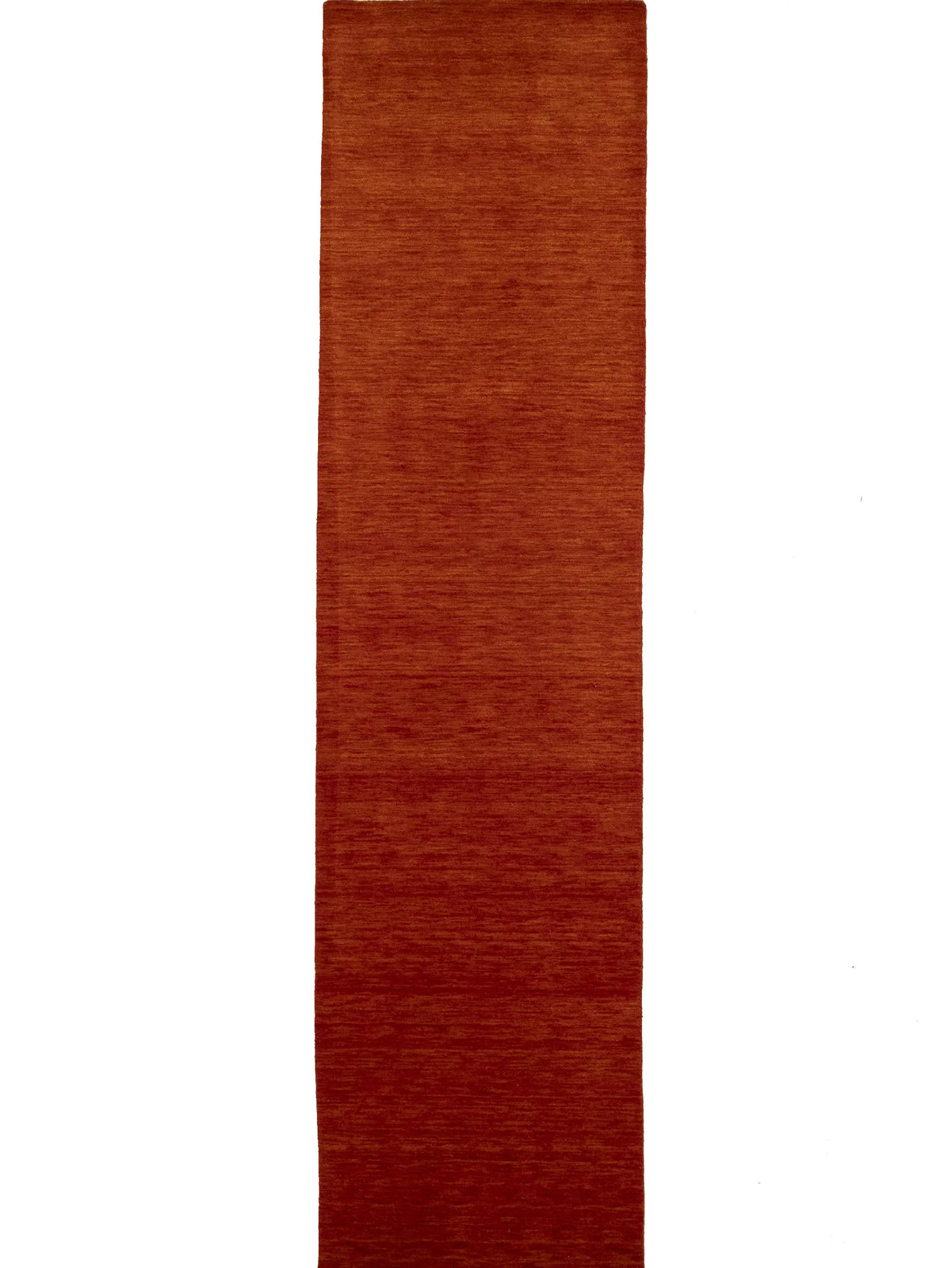 Orange Red Solid Design Hand-Loomed 3X10 Gabbeh