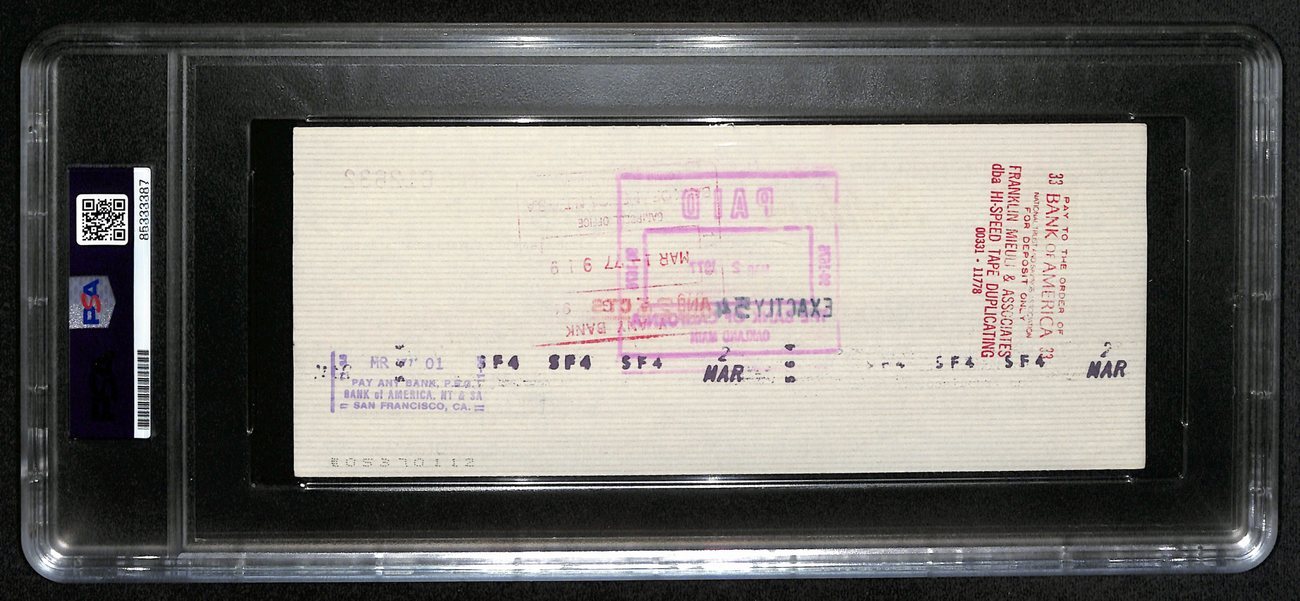 Al Davis Hof Signed/Autographed 8.5X3.5 Bank