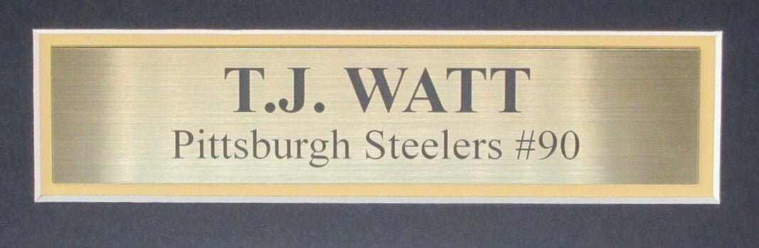 T.J. Watt Signed/Autographed Steelers Football