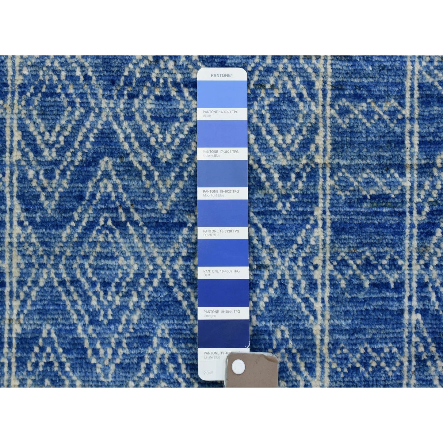 10'1"X13'9" Navy Blue Fine Peshawar Extra Soft Wool Hand Knotted Rug