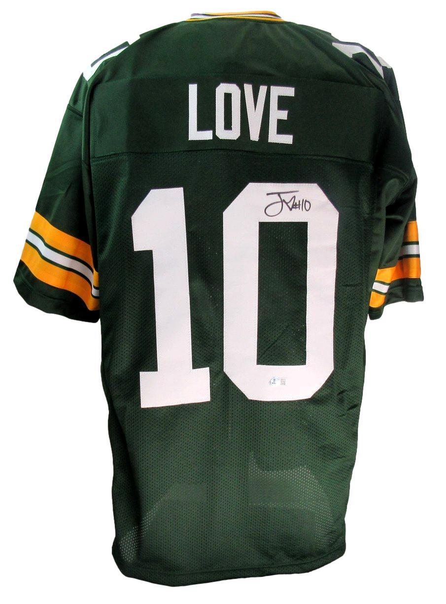 Jordan Love Signed/Auto Green Custom Football