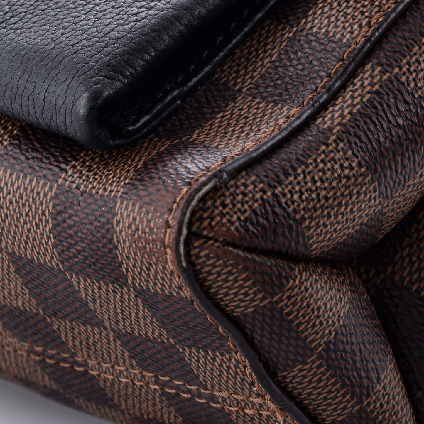 Louis Vuitton Vavin Handbag Damier With Leather Pm