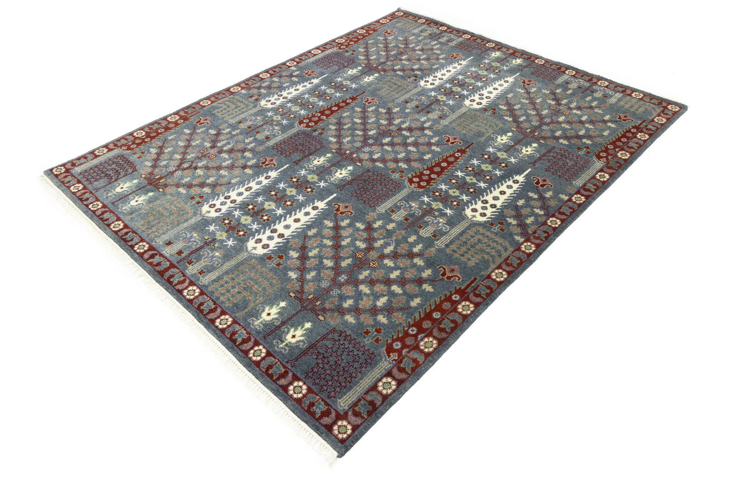 Handmade Chobi Oriental Rug Floral Tree Of Life