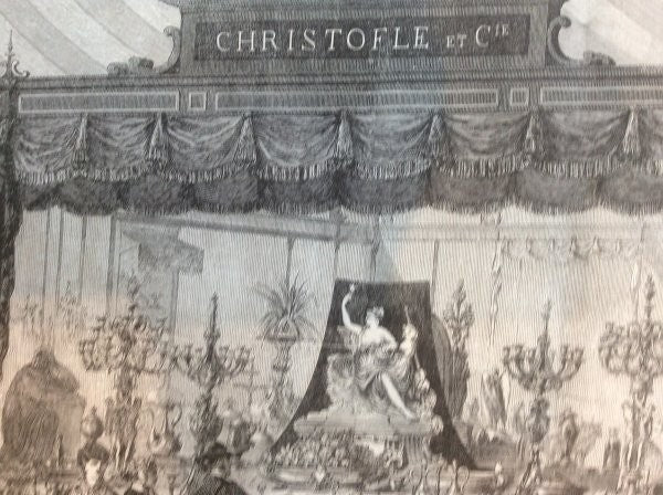 Paris Exposition Universelle 1867 Christofle Silver Exhibit Le Monde Illustr