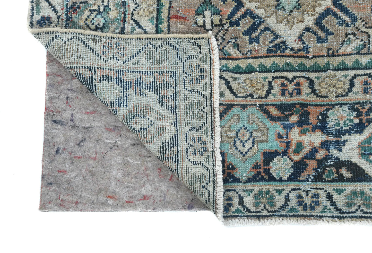 Antique Hand-Knotted Oriental Rug 7X10 Ft Floral
