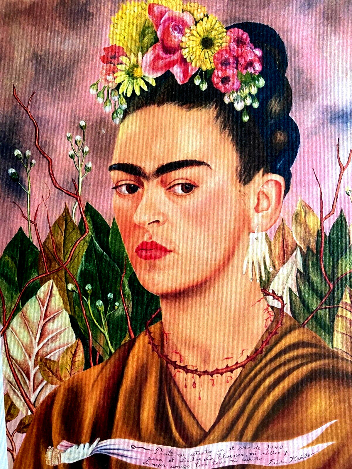 Frida Kahlo Lithograph 275 Ex Coa Original