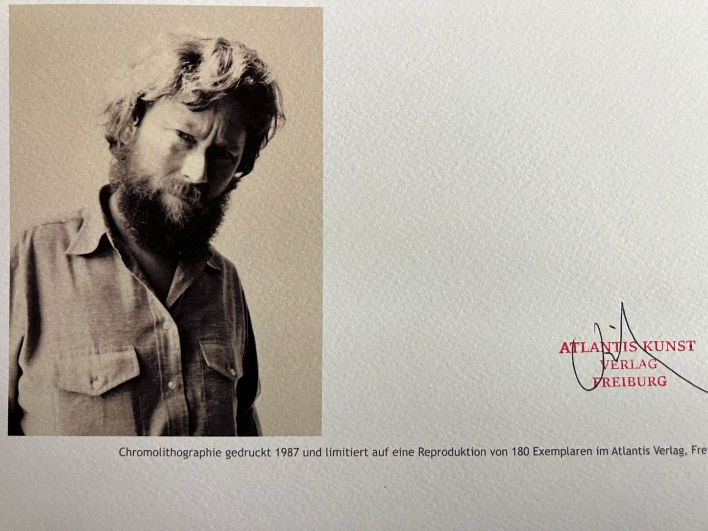 Donald Judd Lithograph 1987 Coa Signed Numbered