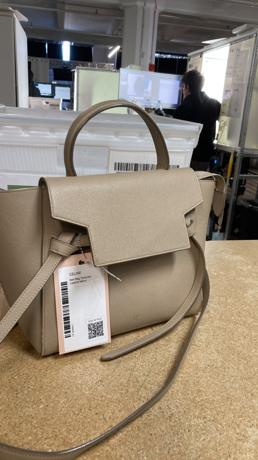 Celine Belt Bag Textured Leather Micro