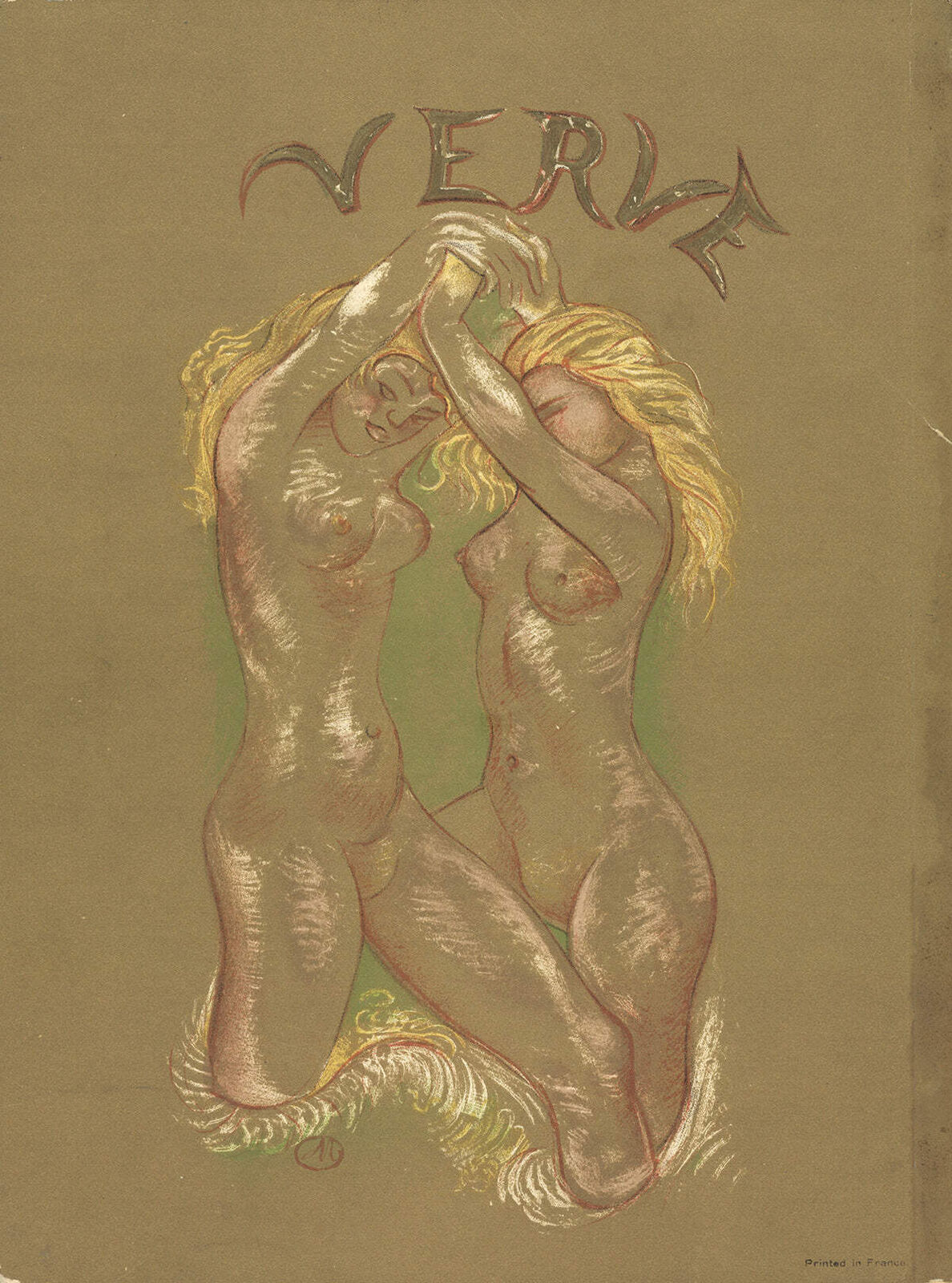 Aristide Maillol Verve (Cover Only) " Lithograph Impressionism B