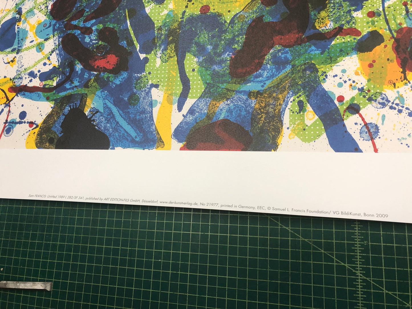 Sam Francis Untitled Sf-341 " Poster Modernism Multicolor, Gold