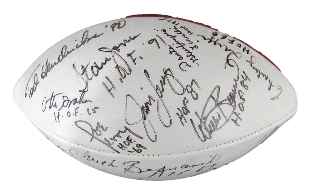 Nfl Hall Of Famers Multi-Autographed (19) Wilson