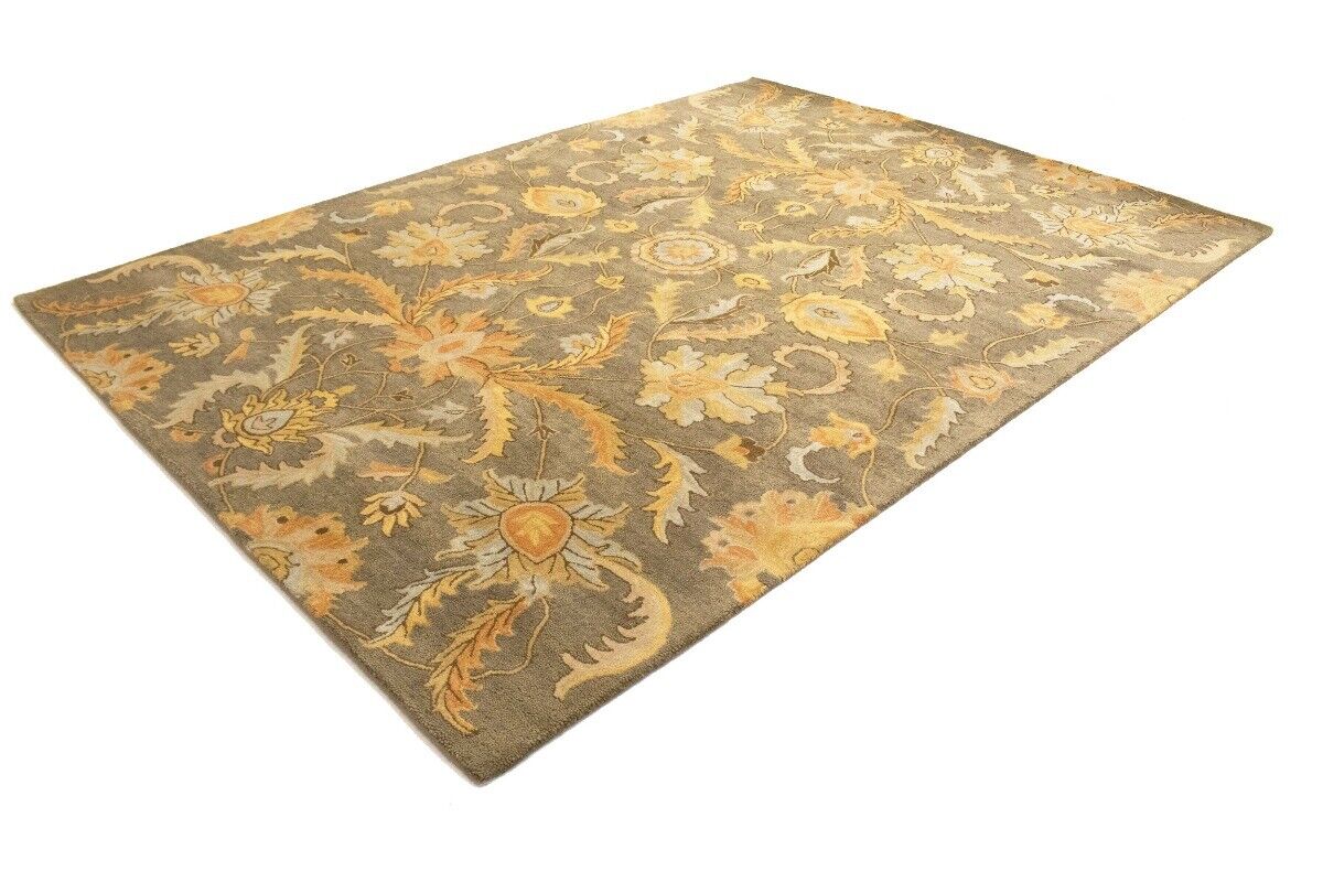 Hand-Tufted Oriental Rug Plush Modern Floral