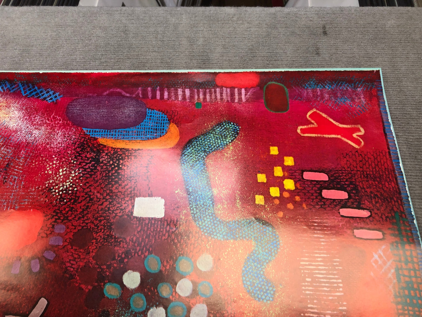 Robert Natkin Untitled " Poster Abstract Multicolor, Red