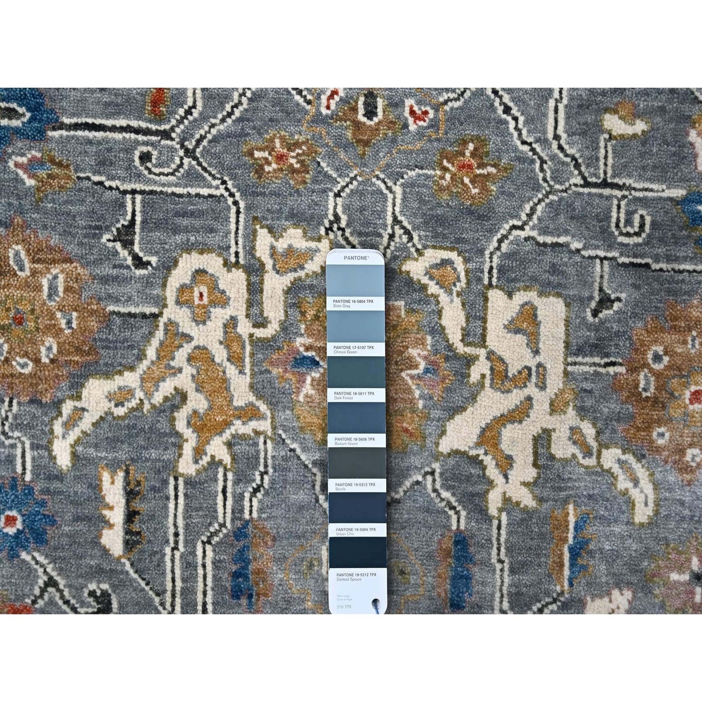 2'X3' Jubilee Gray Hand Knotted Heris Design Wool Oriental Mat Rug
