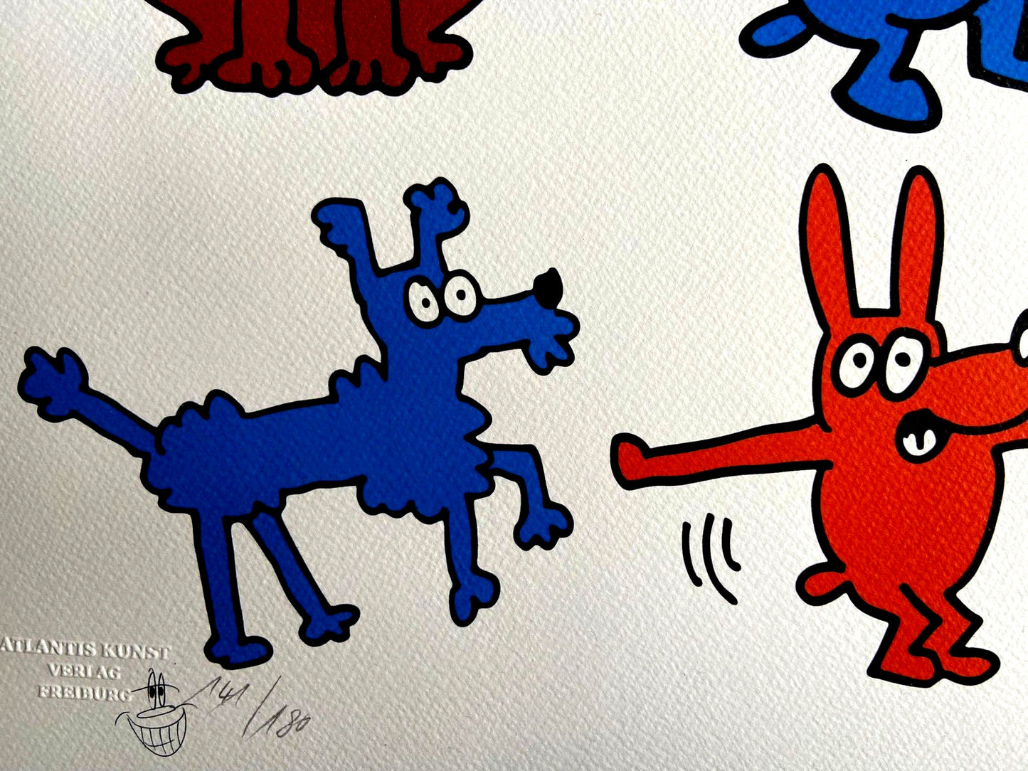 Keith Haring Lithograph Coa Signed Numbered