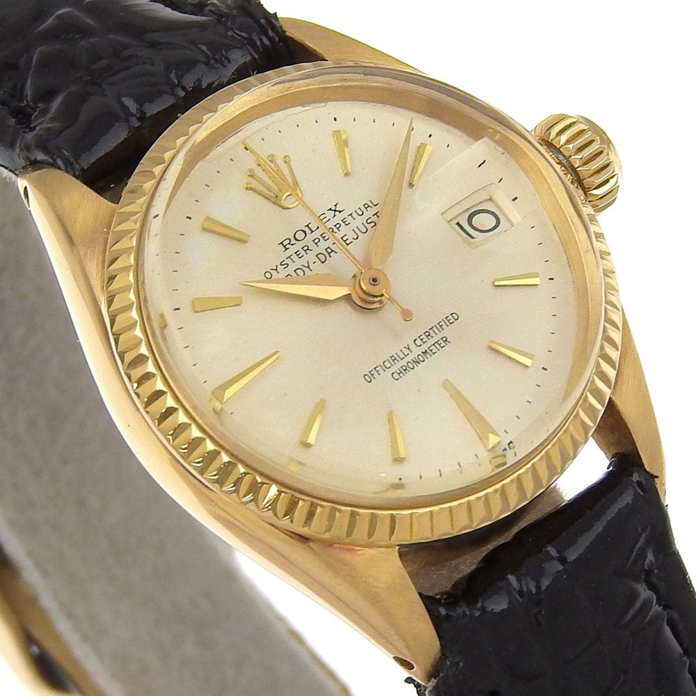 Rolex Oyster Perpetual 6517 Case Size 30Mm X 24Mm Ladies Used Watch #61316