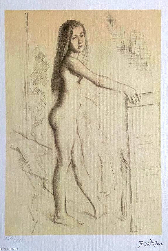Balthus Lithograph Coa Signed Numbered Stamped (Egon Schiele)