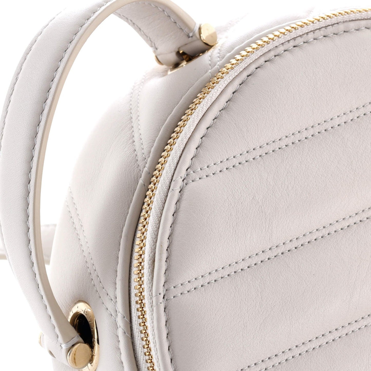 Bvlgari Serpenti Cabochon Backpack Diagonal Quilted Leather Small