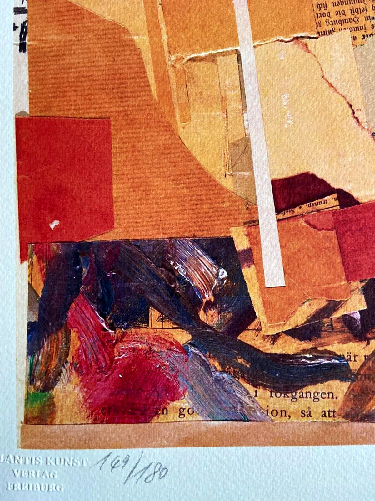 Kurt Schwitters Lithograph 1980