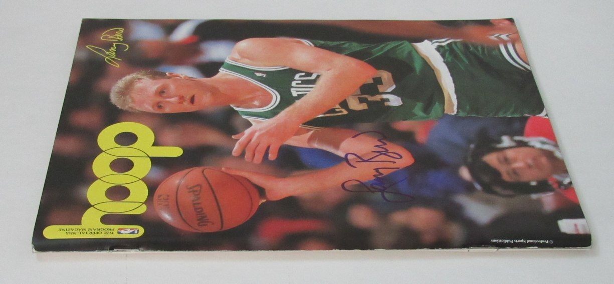 Larry Bird Signed 1988-89 Hoop Program Pacers Vs.