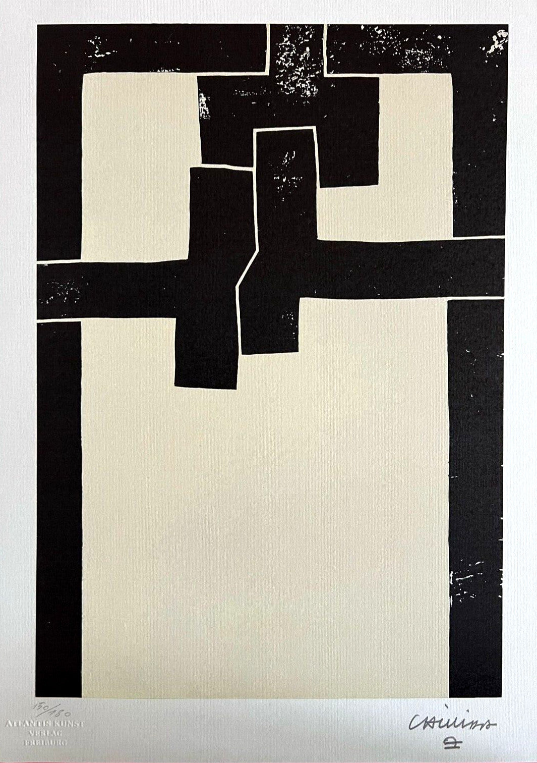Eduardo Chillida Lithograph Coa Signed Numbered