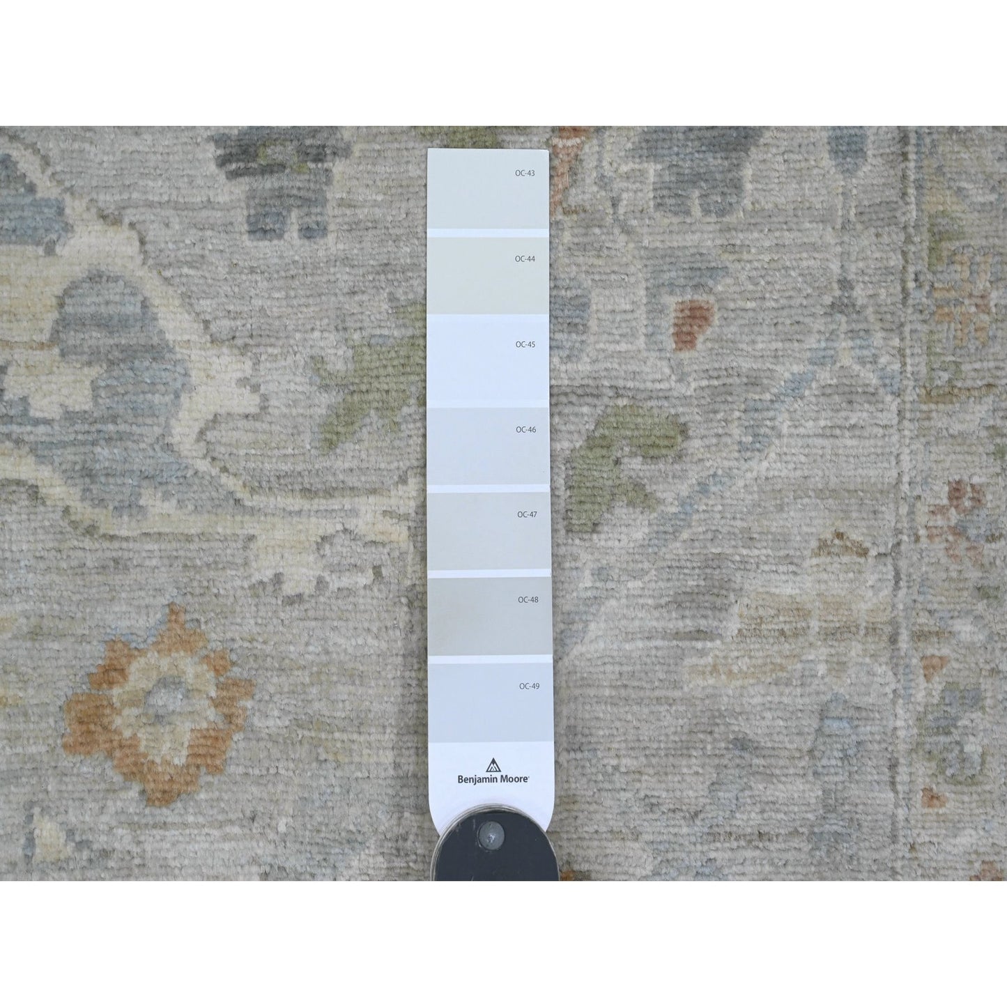 9'X11'10" Gray Hand Knotted Ziegler Mahal Design 100% Wool Oriental Rug