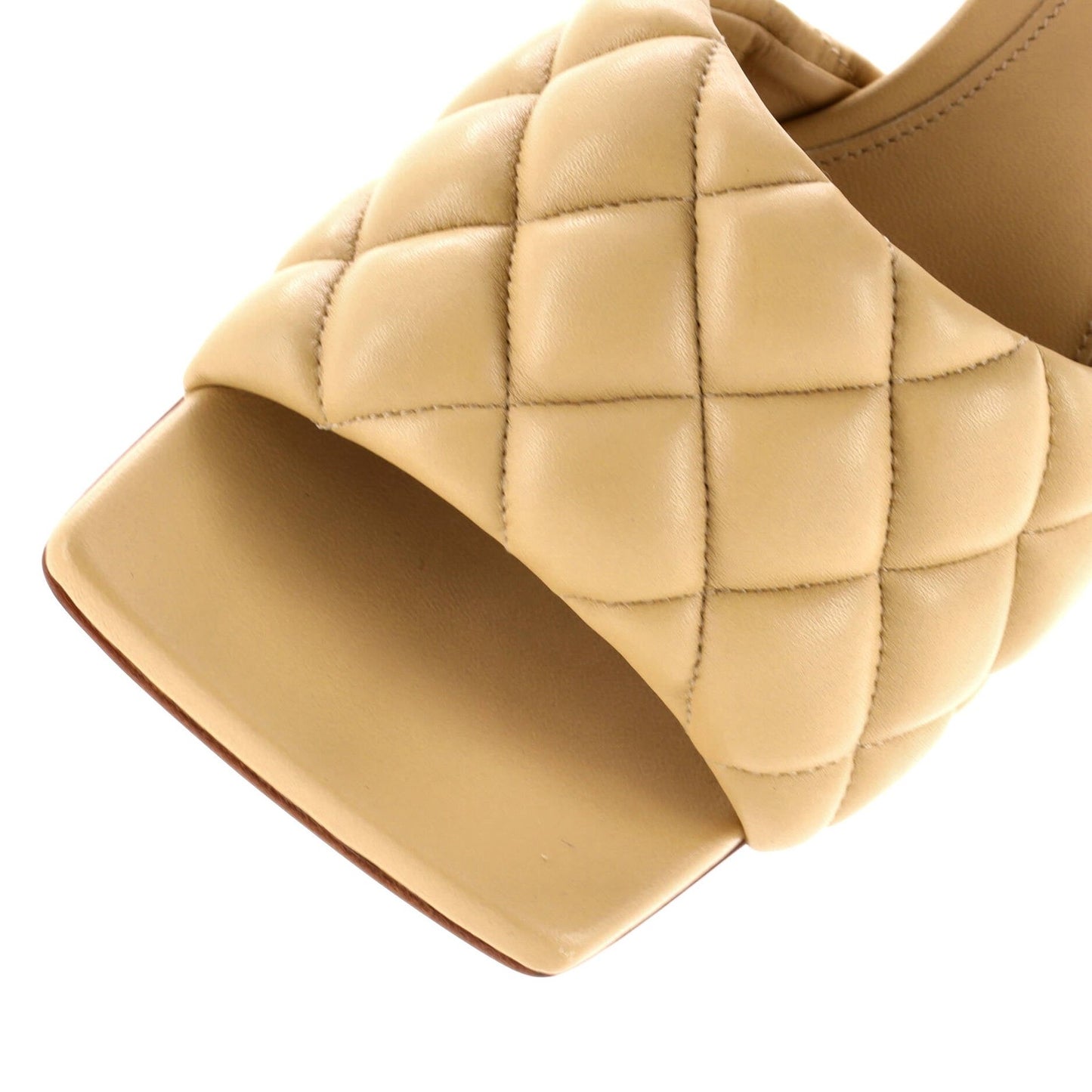 Bottega Veneta Women'S The Padded Heeled Sandals Quilted Leather