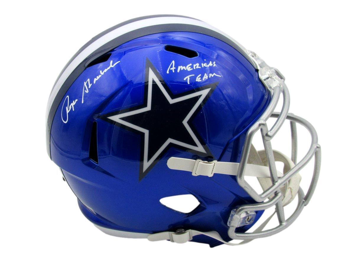 Roger Staubach Hof Autographed/Inscr Full Size