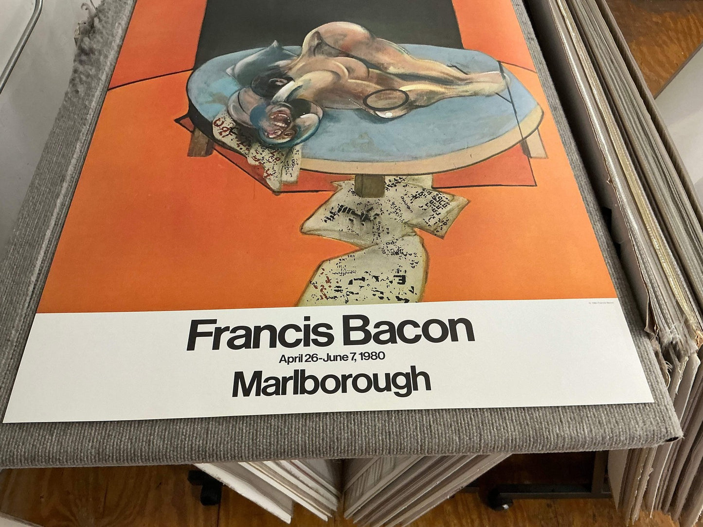 Francis Bacon Figure In A Room " Poster Expressionism Orange