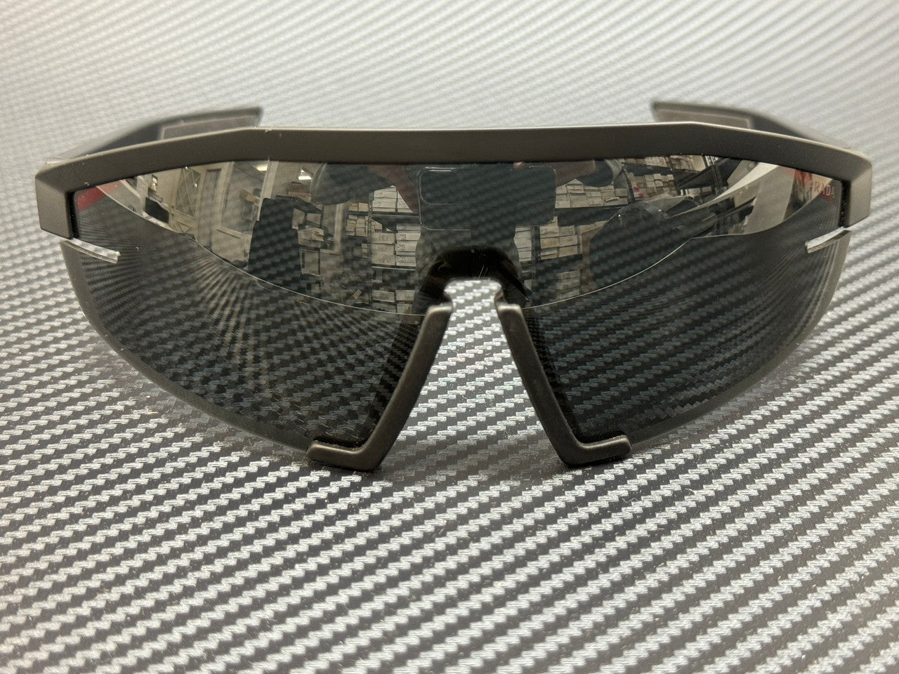 Prada Linea Rossa Ps 03Zs 1Bo06F Matte Black Grey