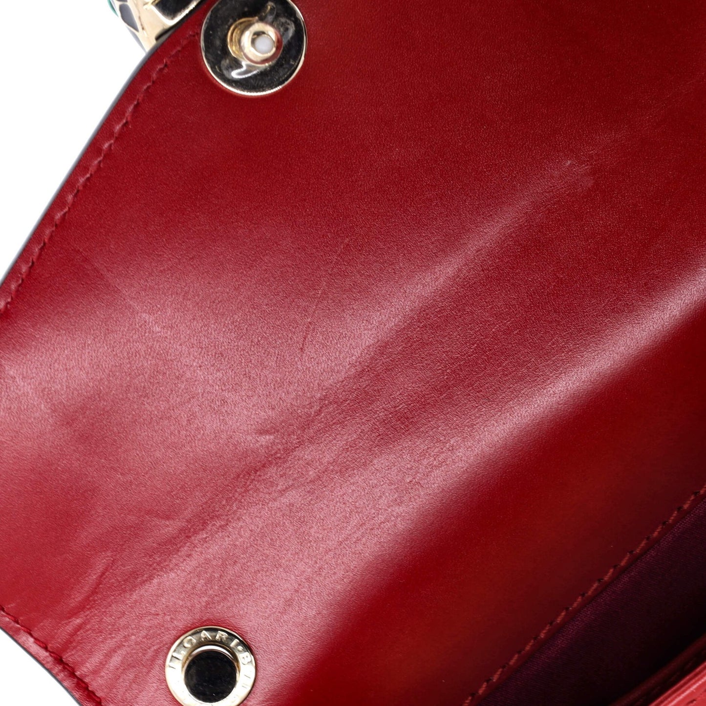 Bvlgari Serpenti Forever Square Shoulder Bag Leather Small