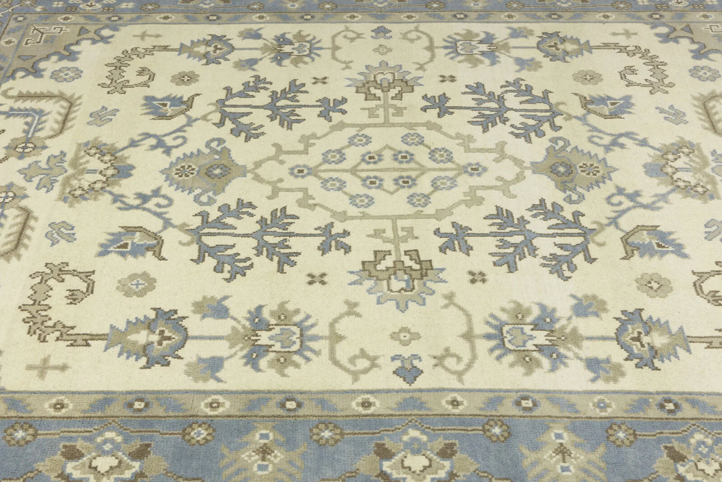 8X10 Ft Oushak Chobi Oriental Rug Floral Design