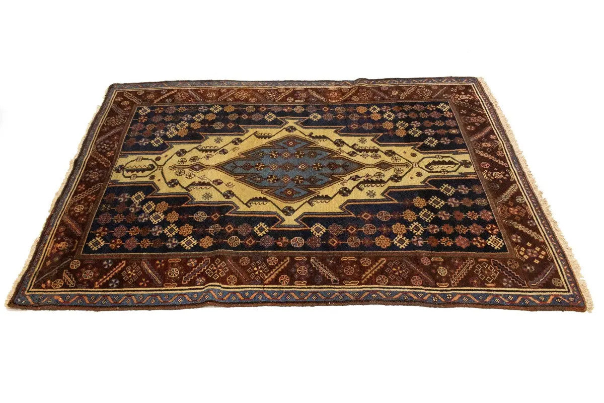 Antique Handmade Geometric Tribal Style Oriental
