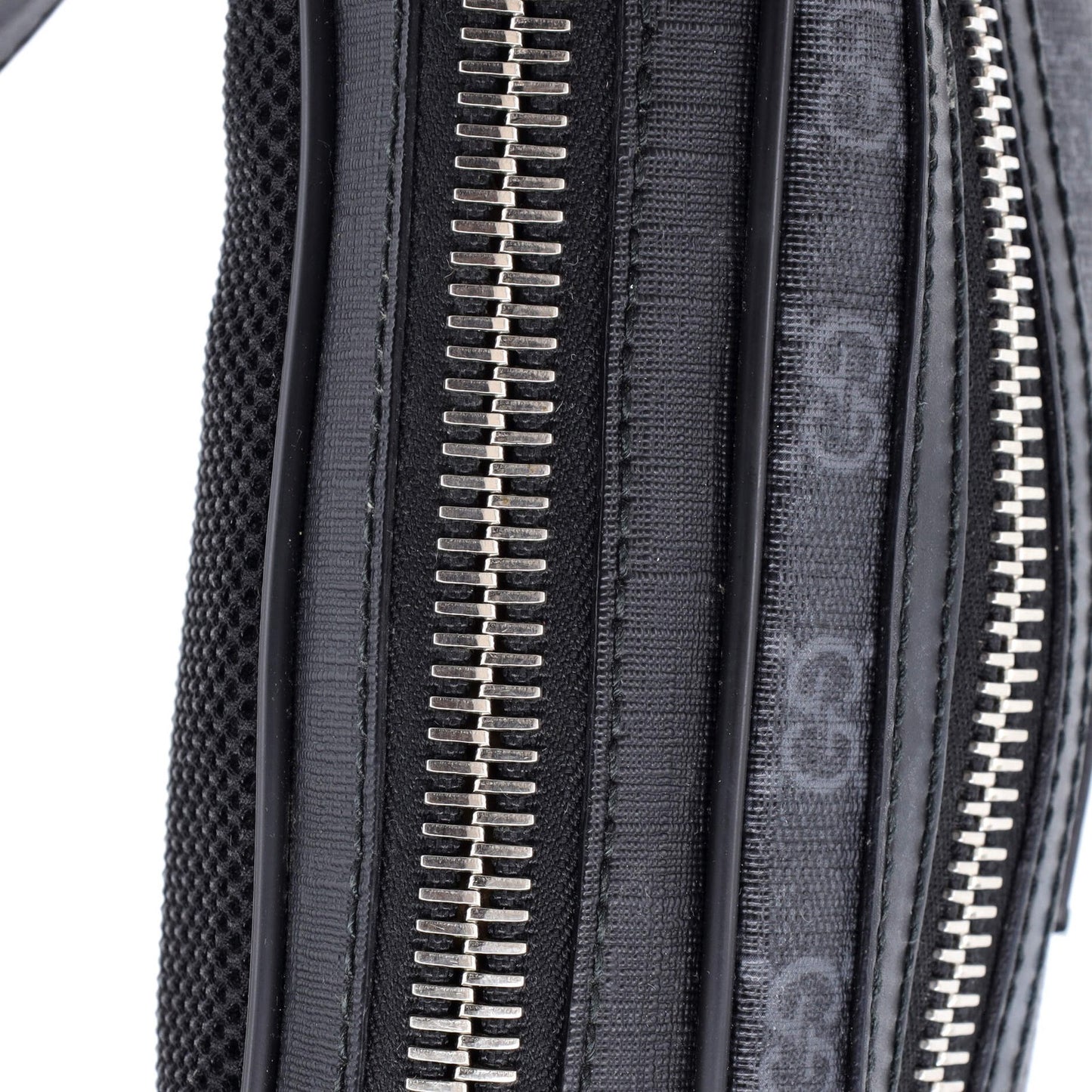 Gucci Soft Zip Belt Bag Gg Coated Canvas Small