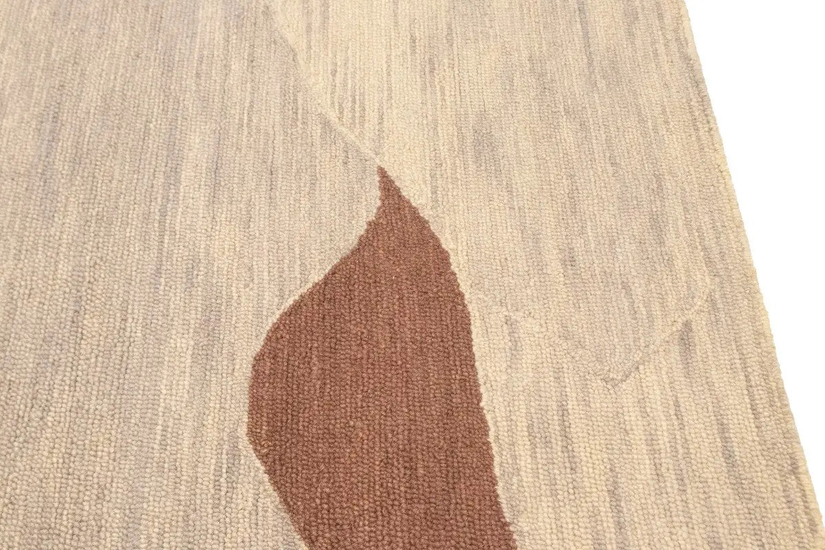 Rare Abstract Style Hand-Tufted Rug Foyer Size