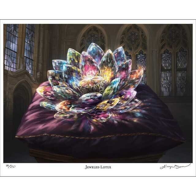 Jeweled Lotus Mtg Ed250 Alayna Danner Magic The Gathering Rare Art Print