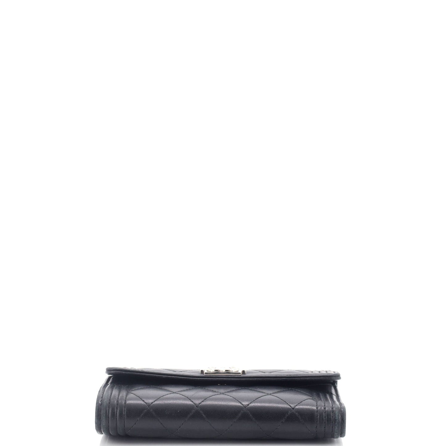 Chanel Boy Trifold Flap Wallet Quilted Lambskin Medium