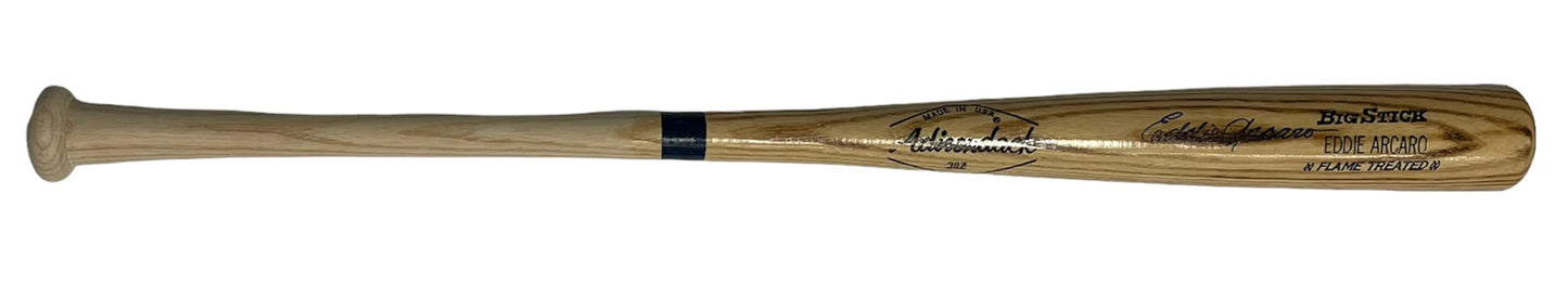 Eddie Arcaro Autographed Adirondack Bigstick Bat (Jsa)