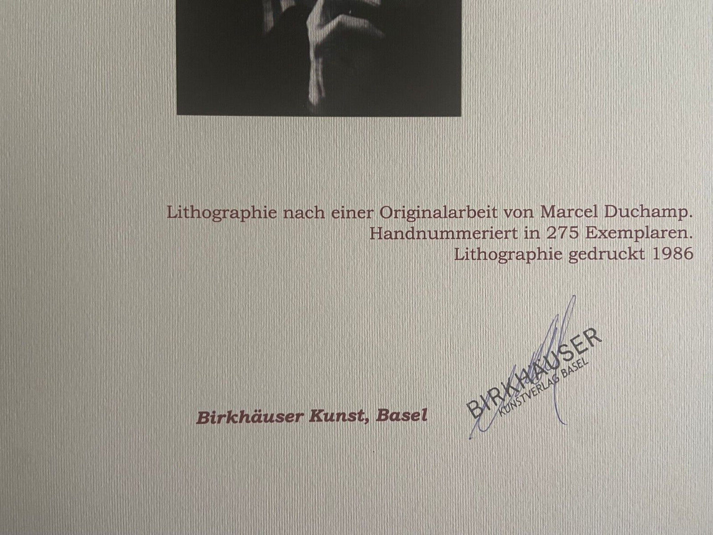 Marcel Duchamp Lithograph
