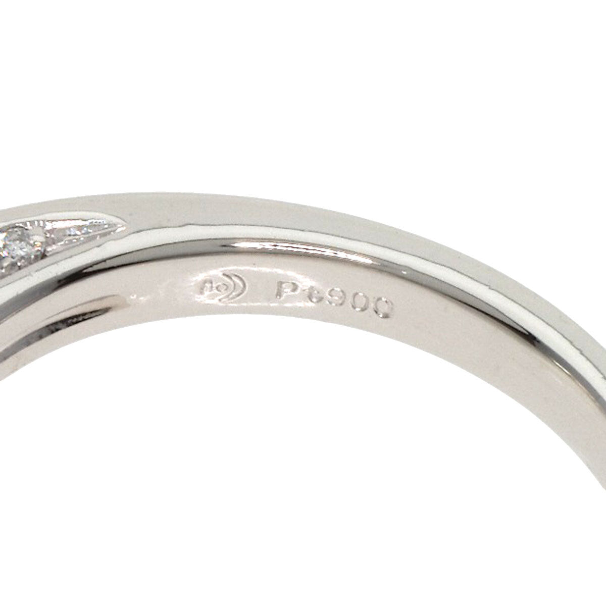 Tasaki Ring Akoya Pearl Pearl Diamond Platinum